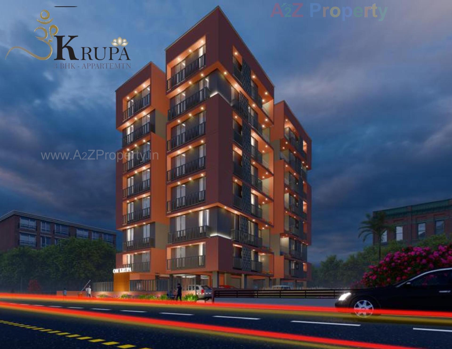 3D Elevation of real estate project Om Krupa located at Thaltej, Ahmedabad, Gujarat