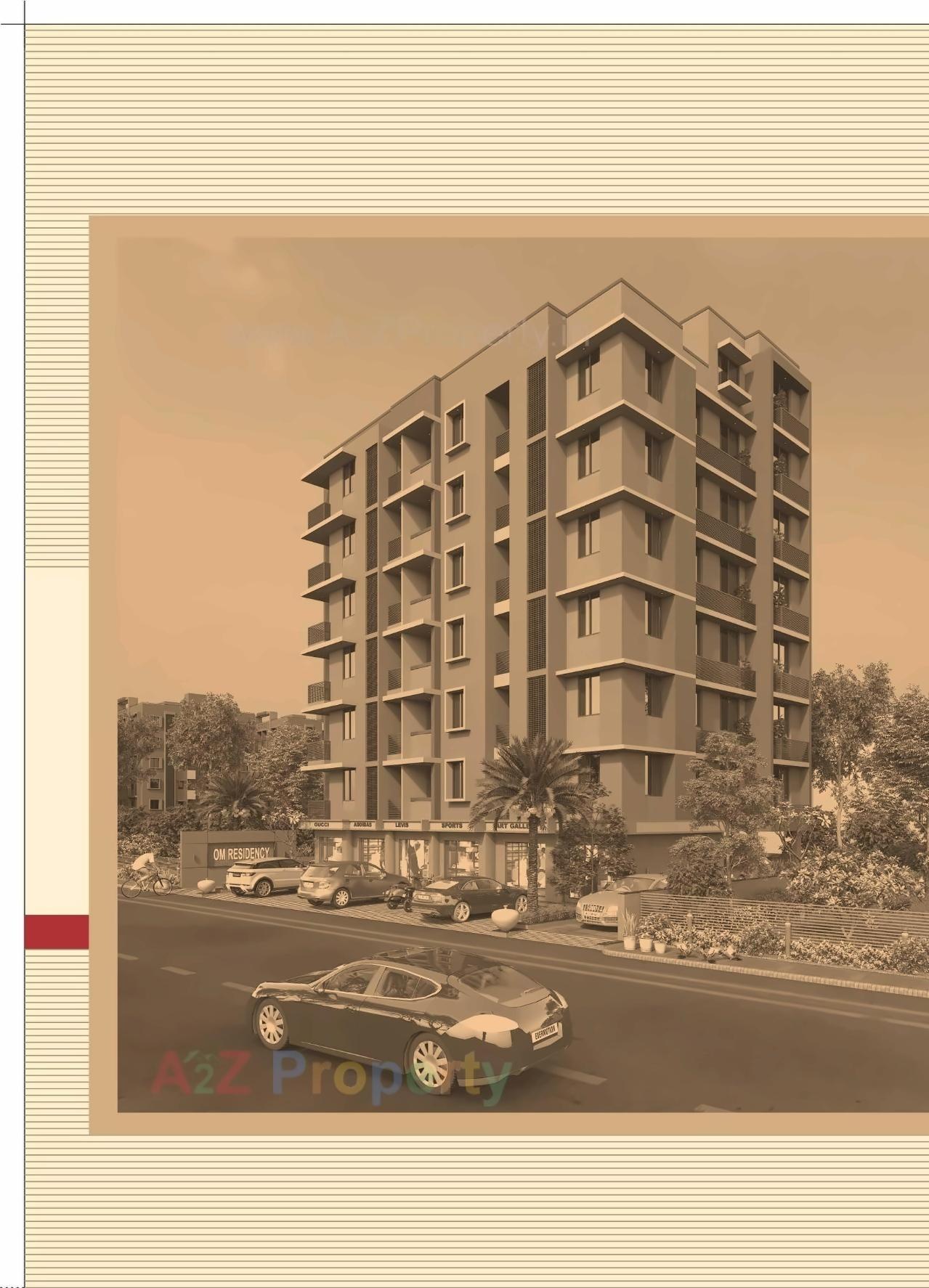 3D Elevation of real estate project Om Residency located at Vastral, Ahmedabad, Gujarat