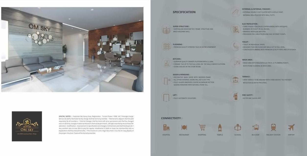  of real estate project Om Sky located at Thaltej, Ahmedabad, Gujarat