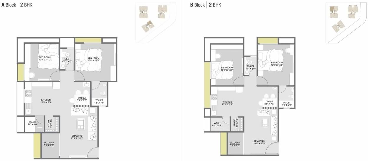 Layout of real estate project Om Sky located at Thaltej, Ahmedabad, Gujarat