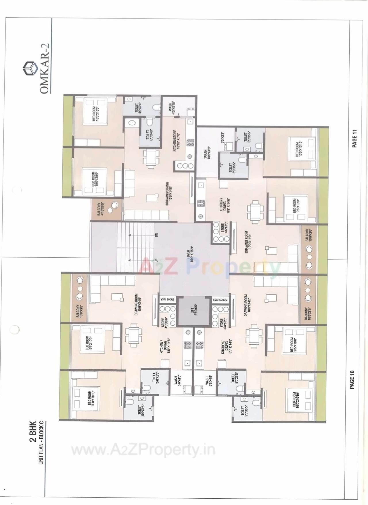 Layout of real estate project Omkar located at Vatva, Ahmedabad, Gujarat