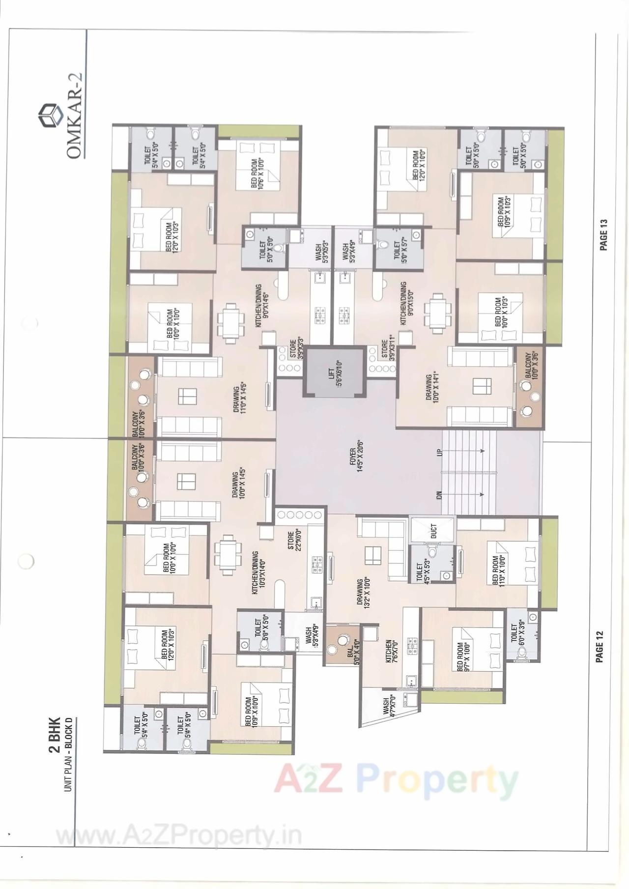 Layout of real estate project Omkar located at Vatva, Ahmedabad, Gujarat