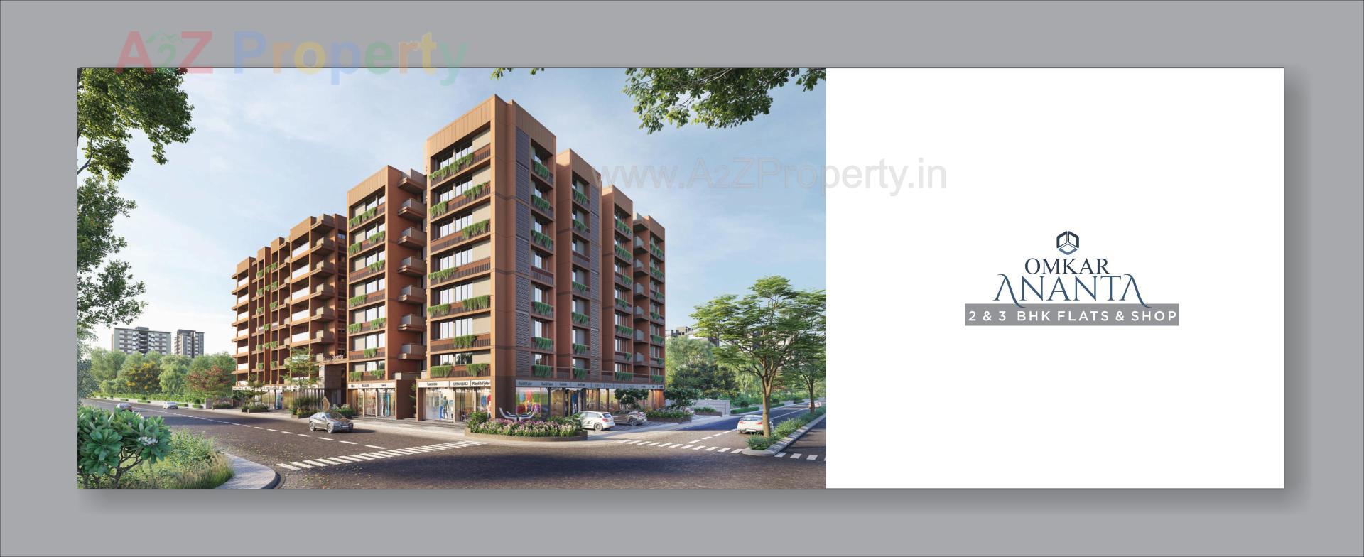3D Elevation of real estate project Omkar Ananta located at Bareja, Ahmedabad, Gujarat