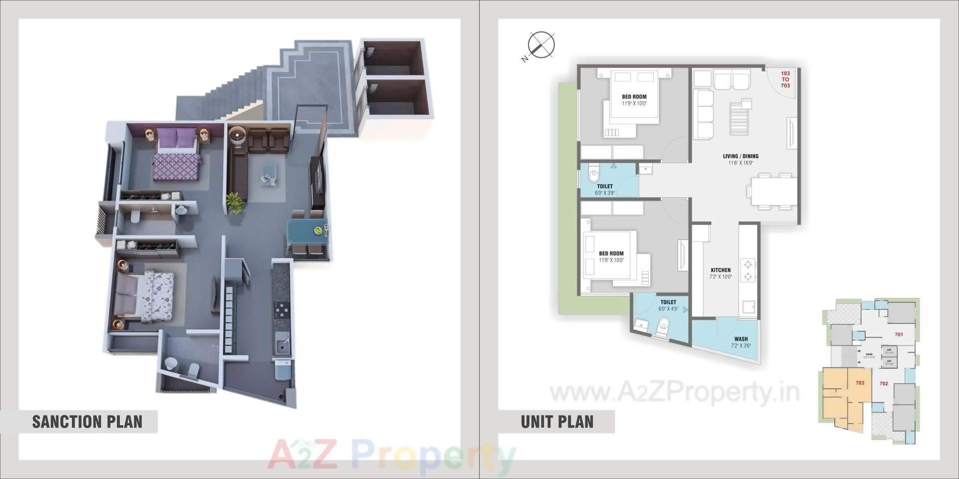 Layout of real estate project Omkar Elegance located at Zundal, Ahmedabad, Gujarat