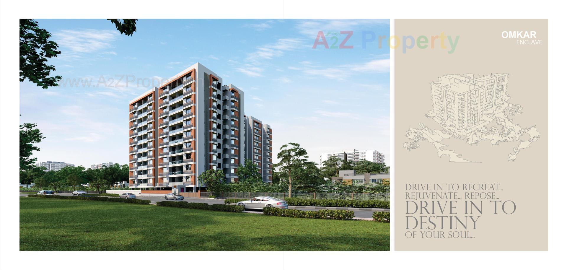 3D Elevation of real estate project Omkar Enclave located at Ranip, Ahmedabad, Gujarat