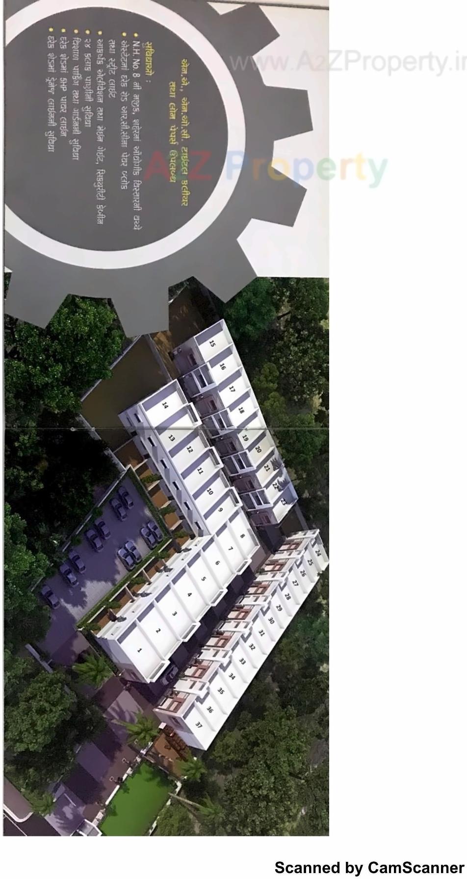 Layout of real estate project Omkar Estate located at Narol, Ahmedabad, Gujarat