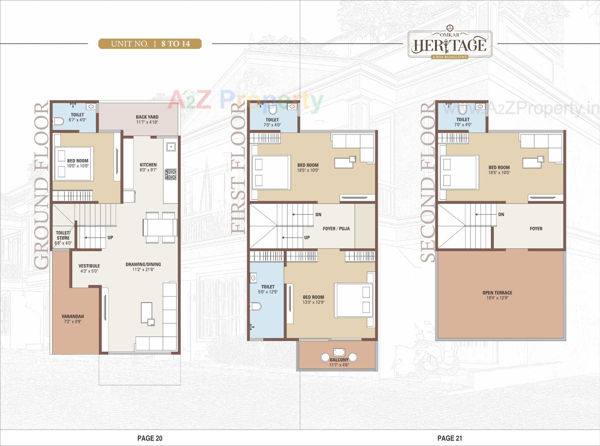 Layout of real estate project Omkar Haritage located at Bareja, Ahmedabad, Gujarat