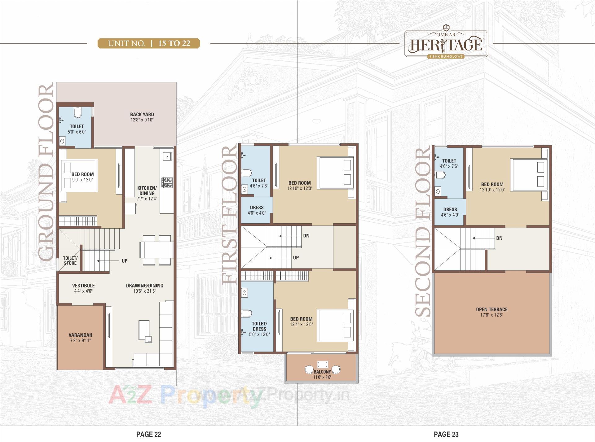 Layout of real estate project Omkar Haritage located at Bareja, Ahmedabad, Gujarat