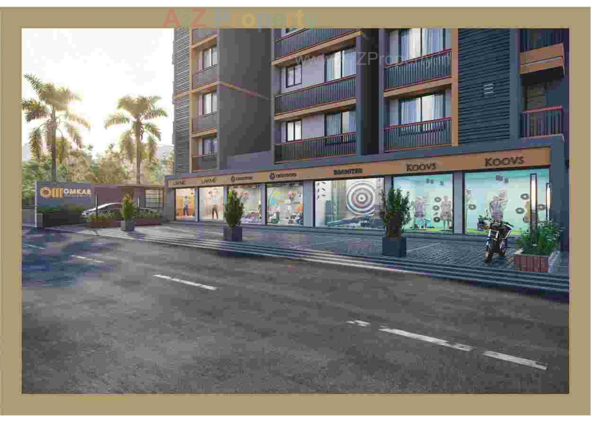 3D Elevation of real estate project Omkar Residency located at Vinzol, Ahmedabad, Gujarat