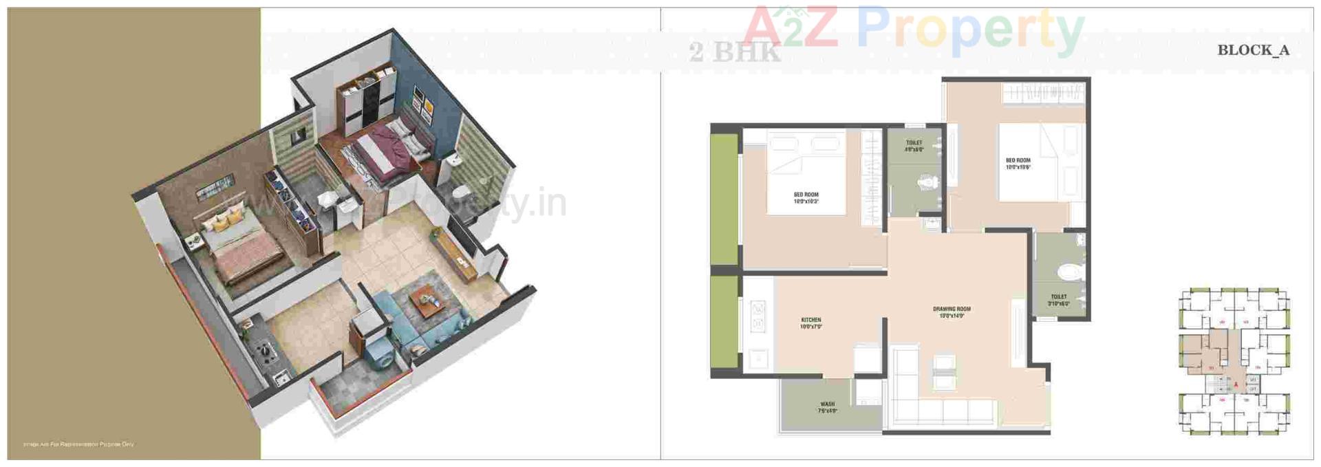 Layout of real estate project Omkar Residency located at Vinzol, Ahmedabad, Gujarat