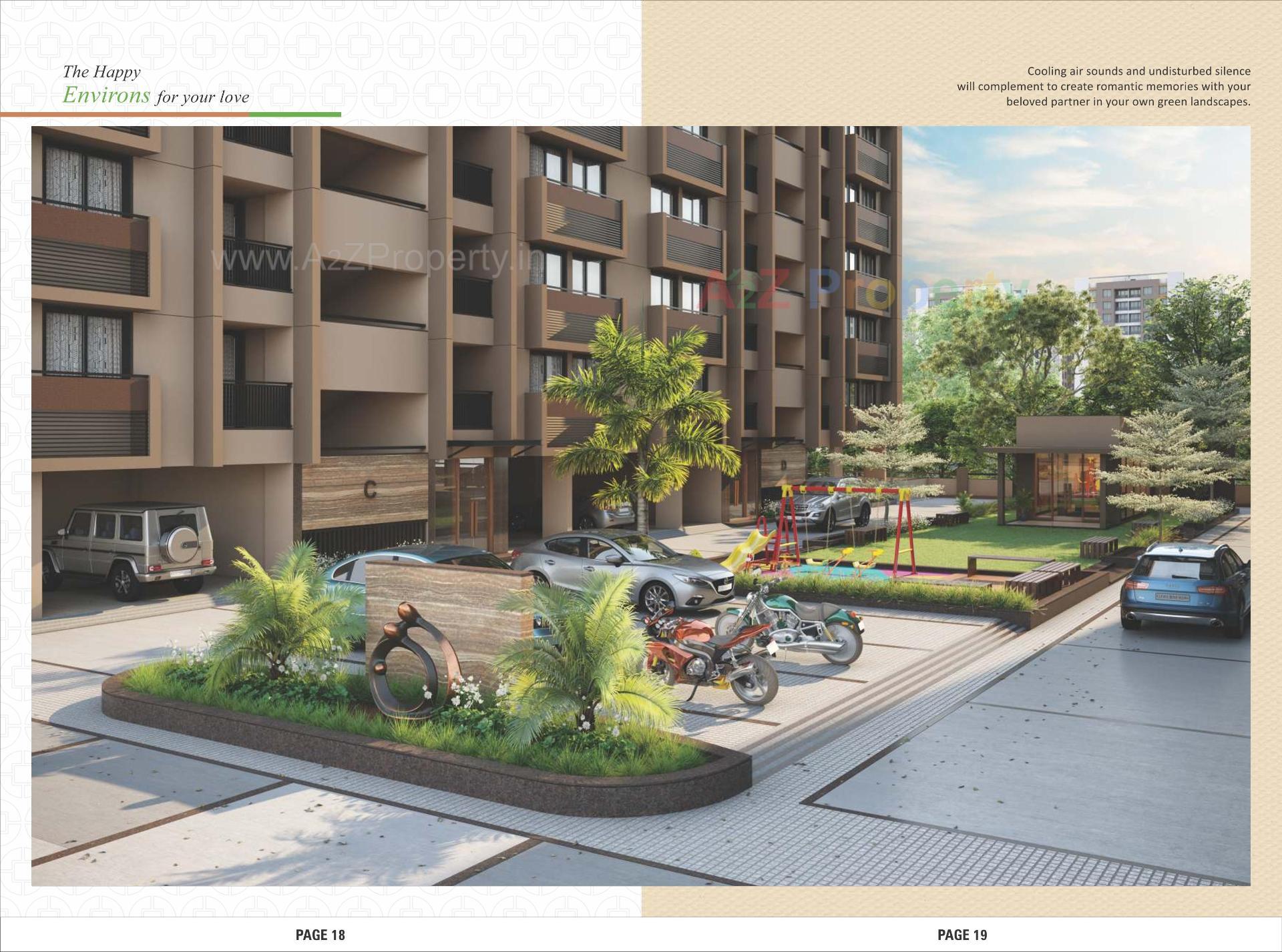 3D Elevation of real estate project Omnium Square located at Naroda, Ahmedabad, Gujarat