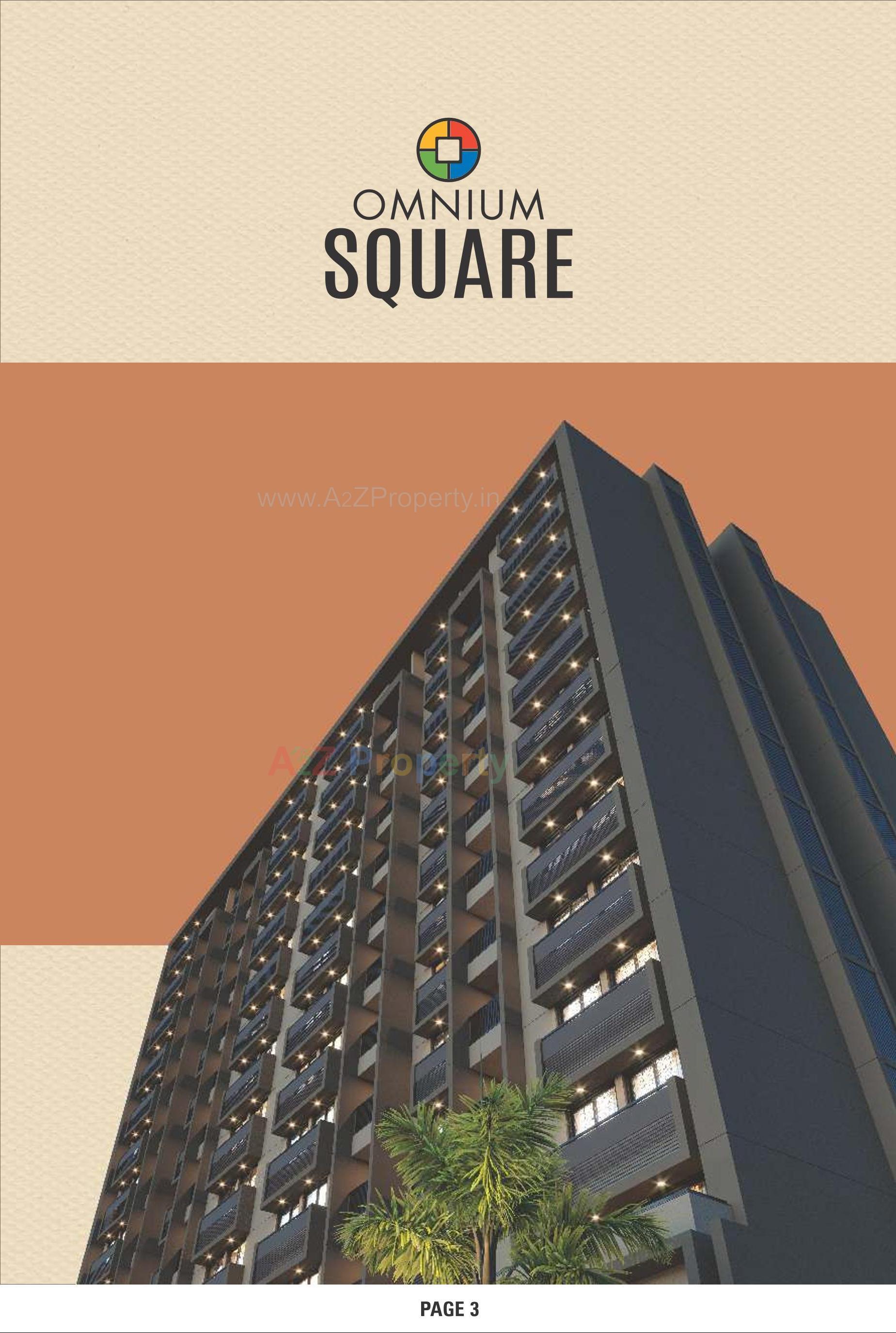 3D Elevation of real estate project Omnium Square located at Naroda, Ahmedabad, Gujarat
