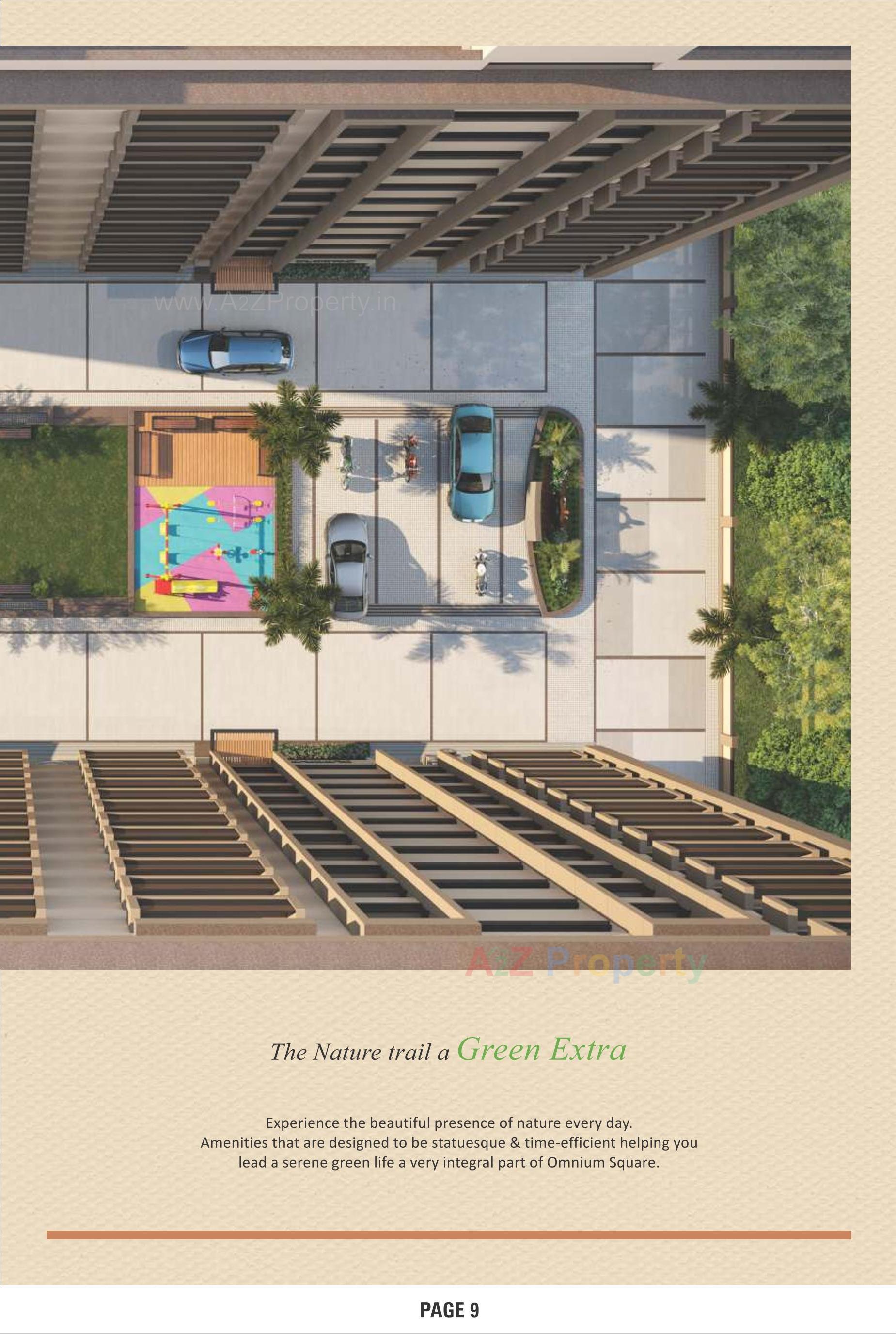 3D Elevation of real estate project Omnium Square located at Naroda, Ahmedabad, Gujarat