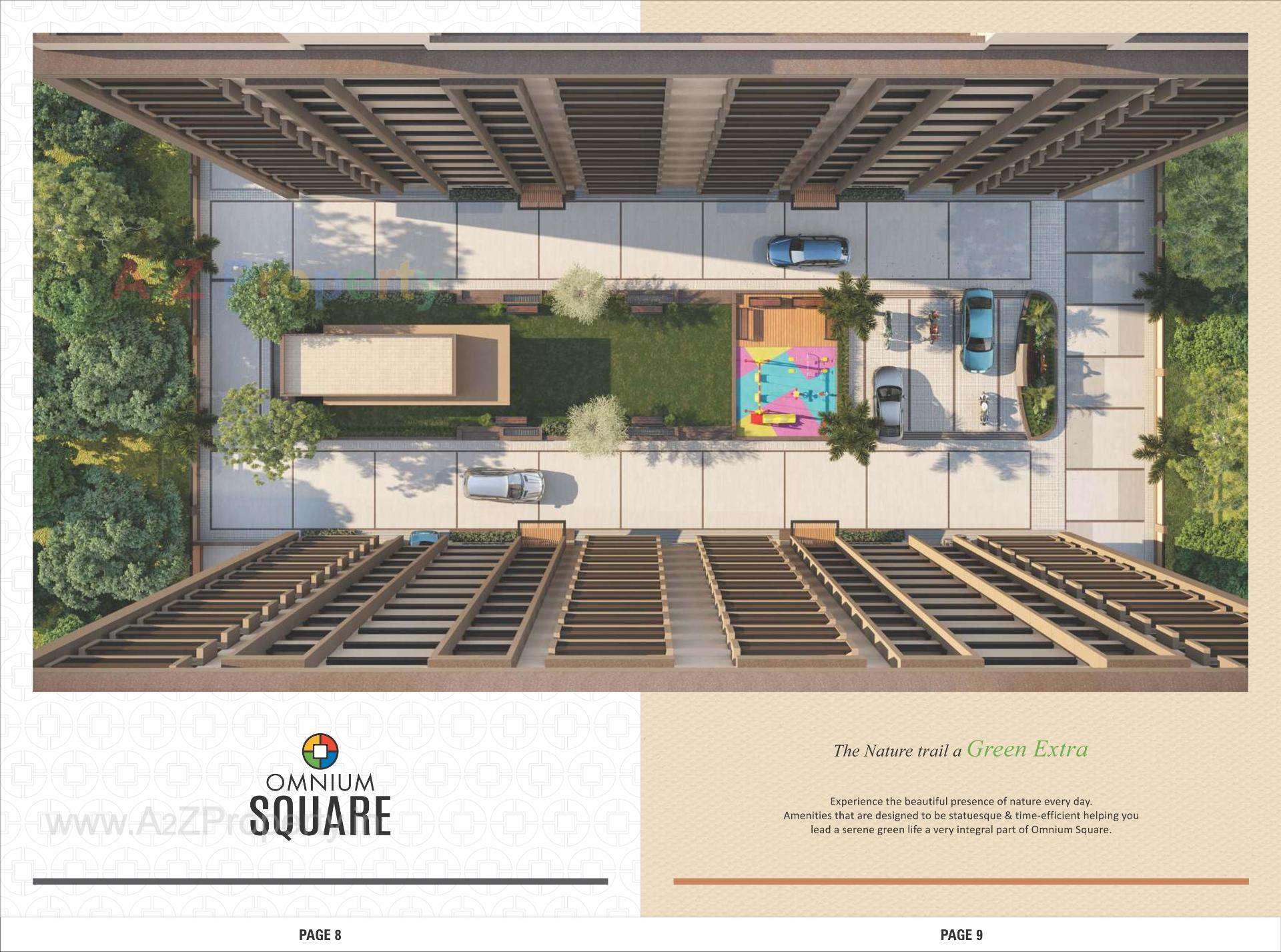 3D Elevation of real estate project Omnium Square located at Naroda, Ahmedabad, Gujarat