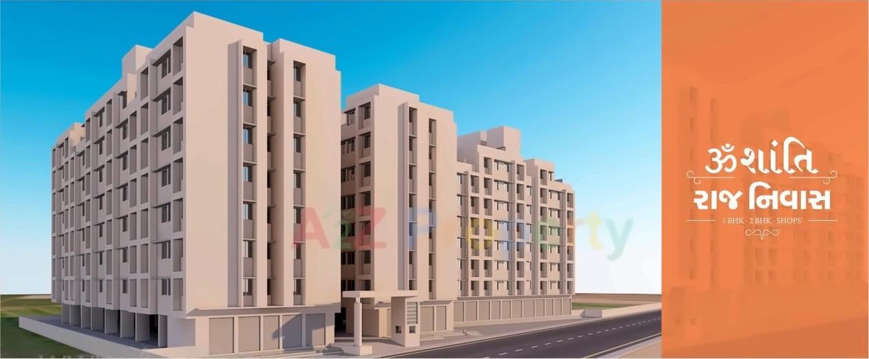 3D Elevation of real estate project Omshanti Raj Niwas located at Vatva, Ahmedabad, Gujarat