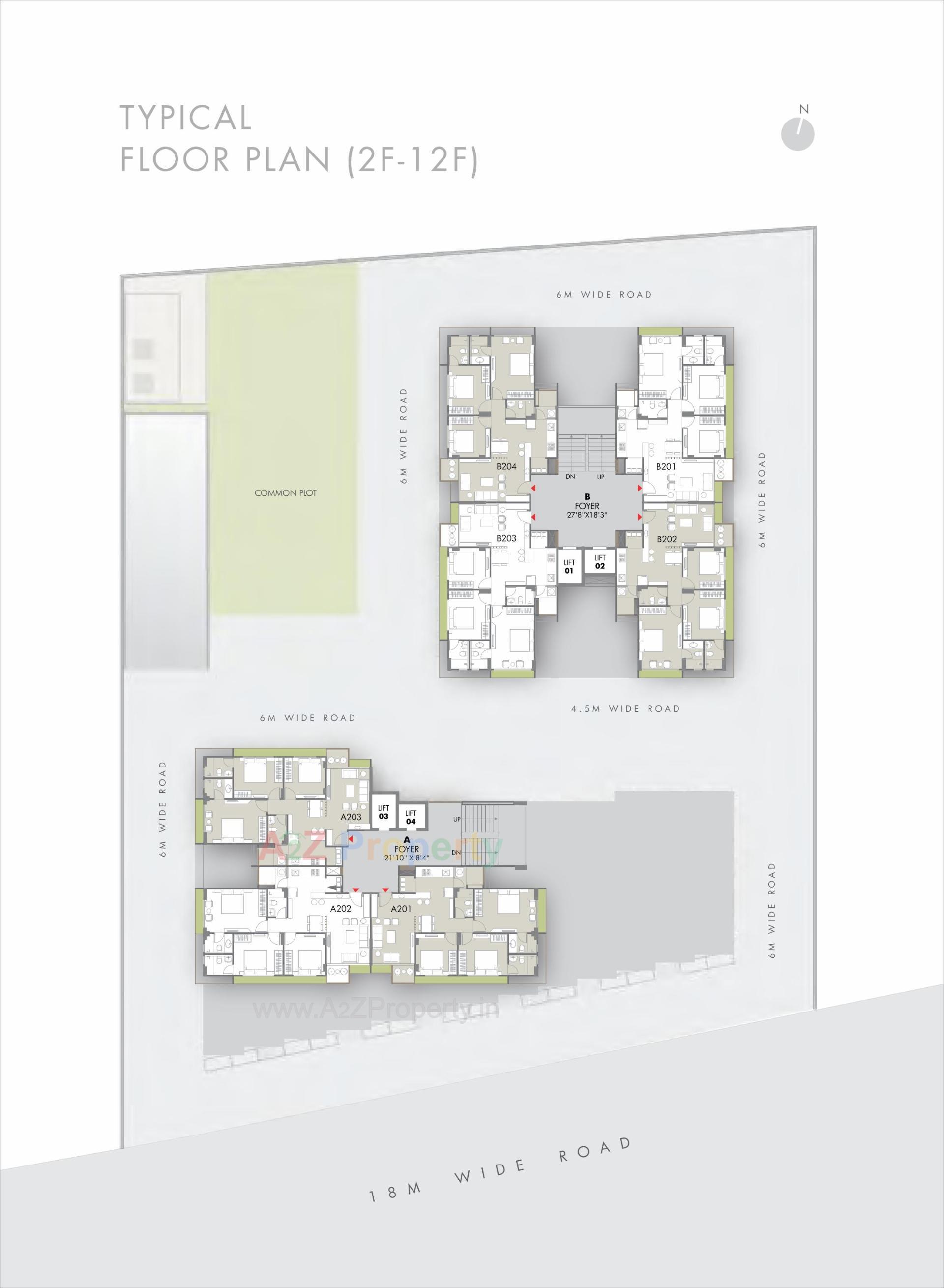 Layout of real estate project One located at Shilaj, Ahmedabad, Gujarat