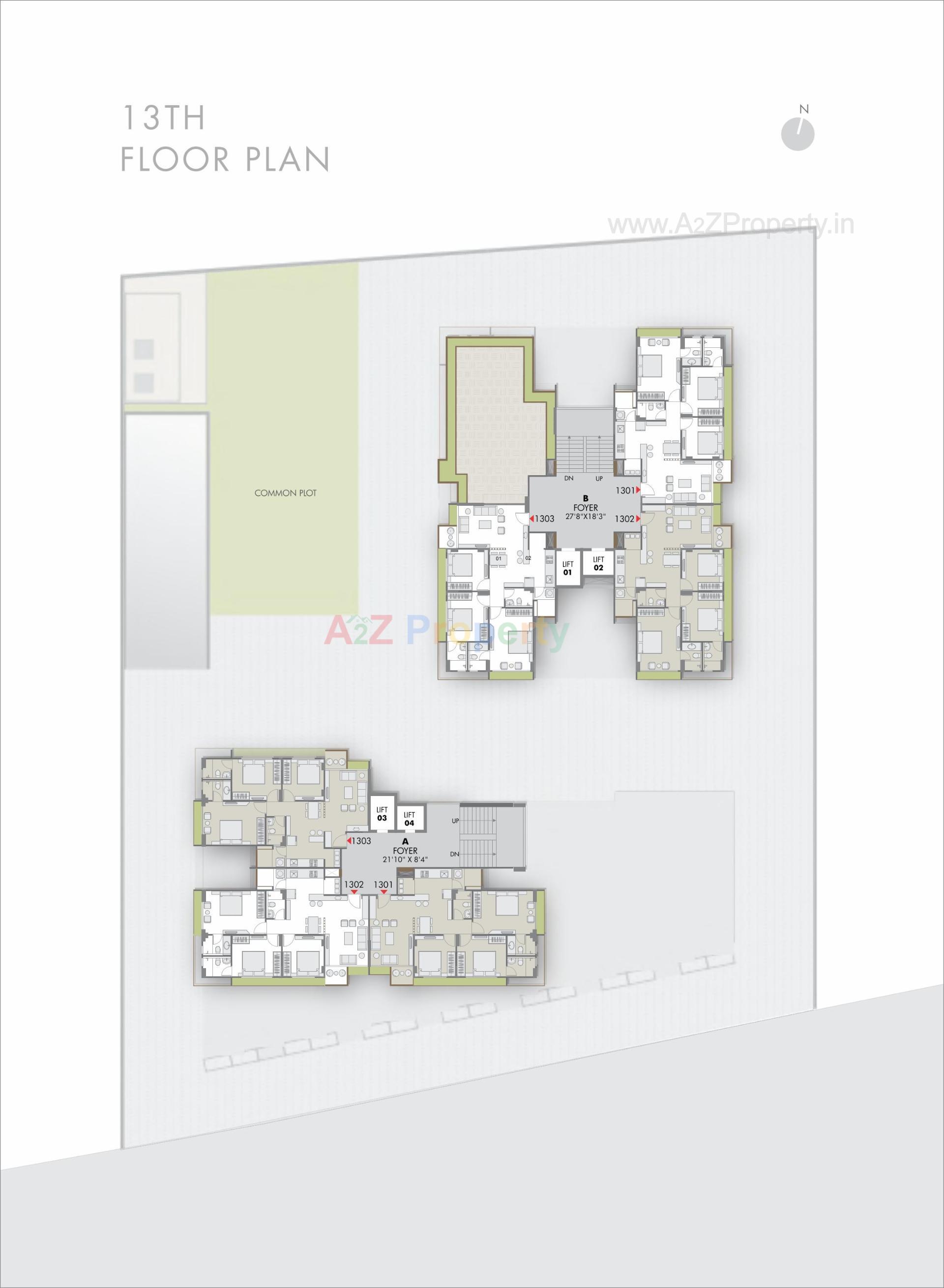 Layout of real estate project One located at Shilaj, Ahmedabad, Gujarat