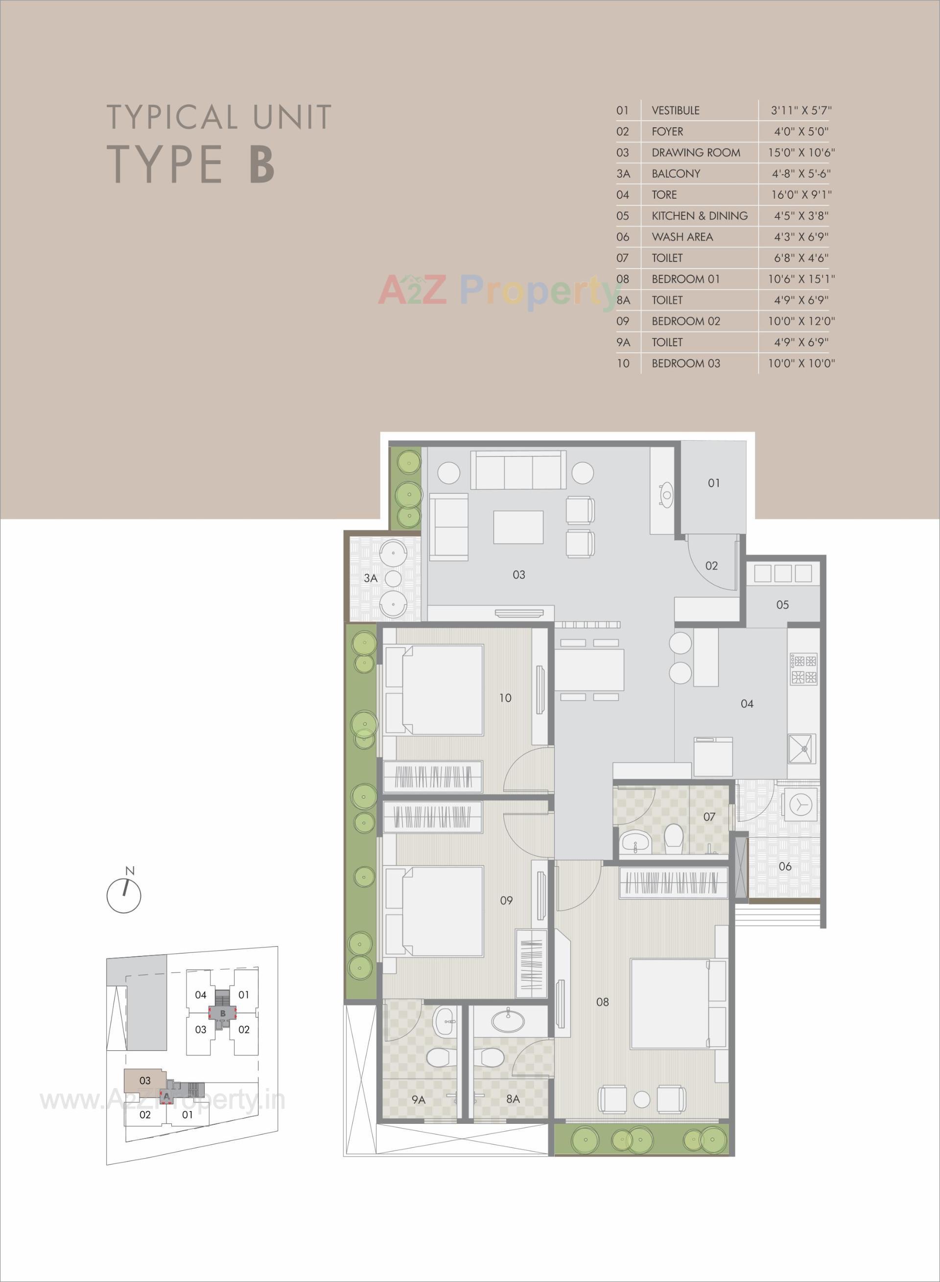 Layout of real estate project One located at Shilaj, Ahmedabad, Gujarat