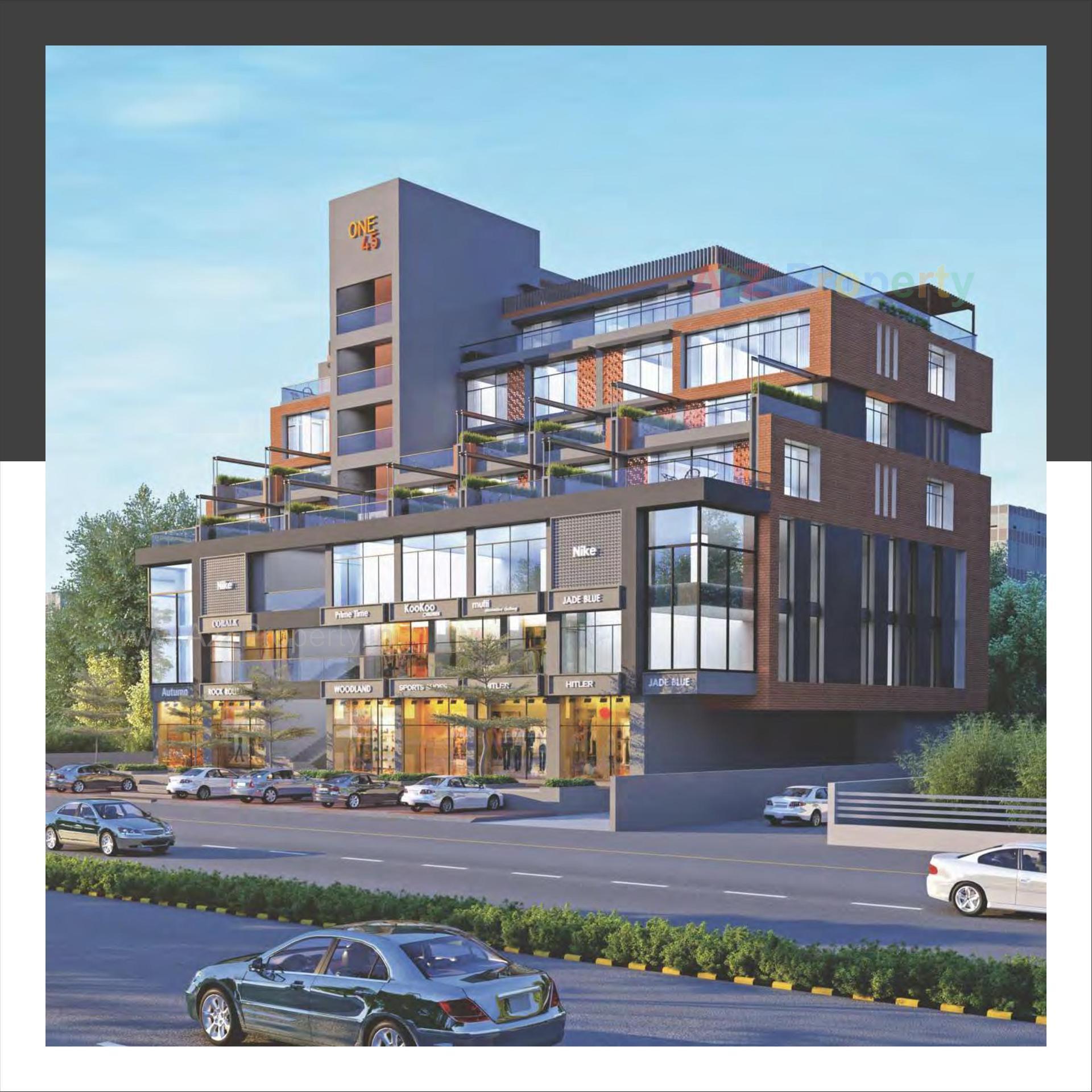 3D Elevation of real estate project One located at Sola, Ahmedabad, Gujarat