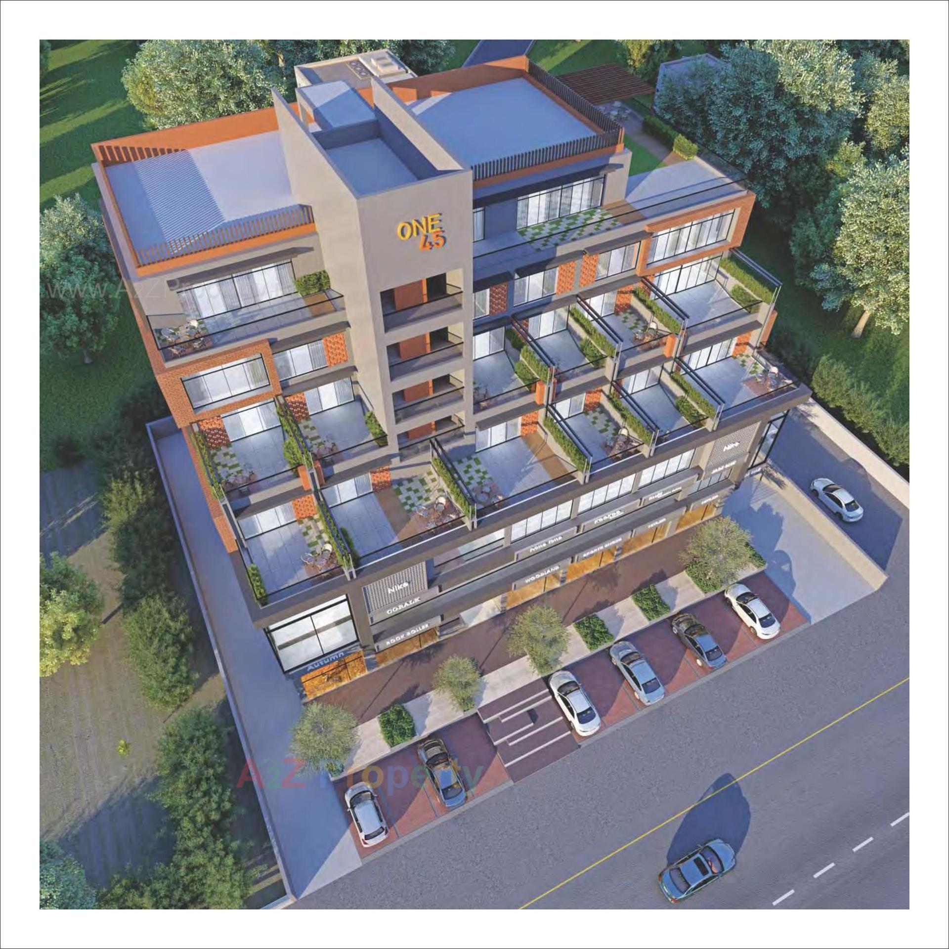 3D Elevation of real estate project One located at Sola, Ahmedabad, Gujarat