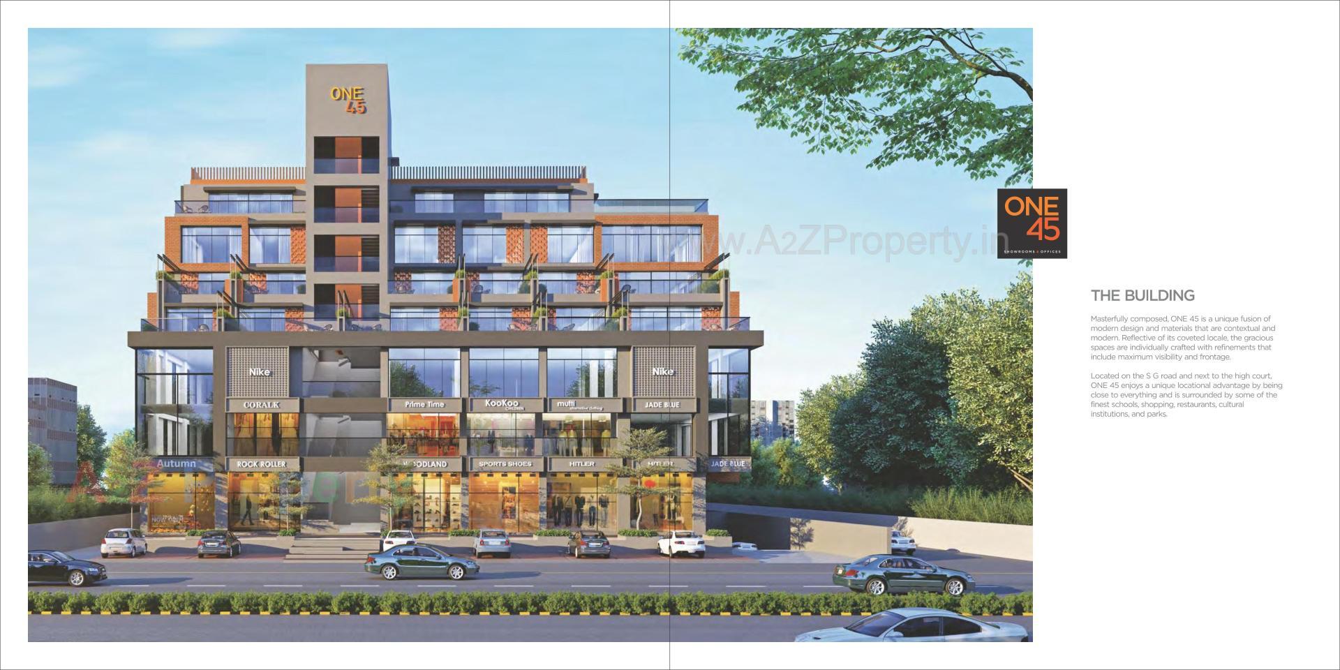 3D Elevation of real estate project One located at Sola, Ahmedabad, Gujarat