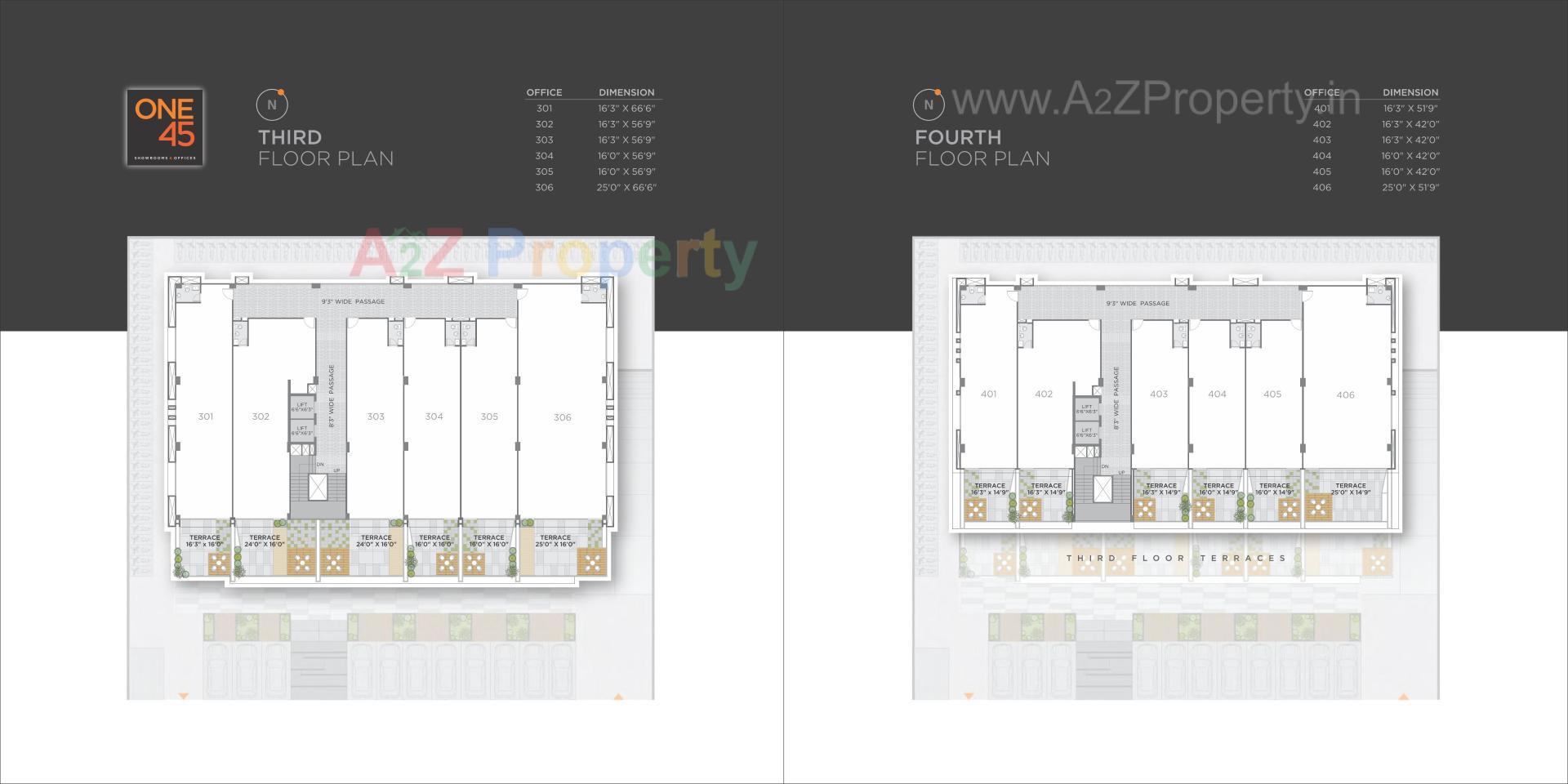 Layout of real estate project One located at Sola, Ahmedabad, Gujarat