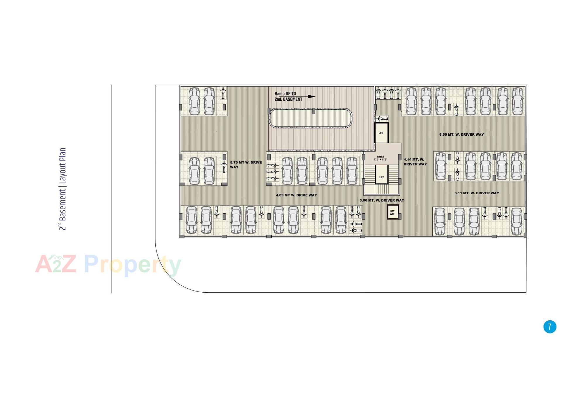Layout of real estate project One Plus Business Point located at Hanspura, Ahmedabad, Gujarat