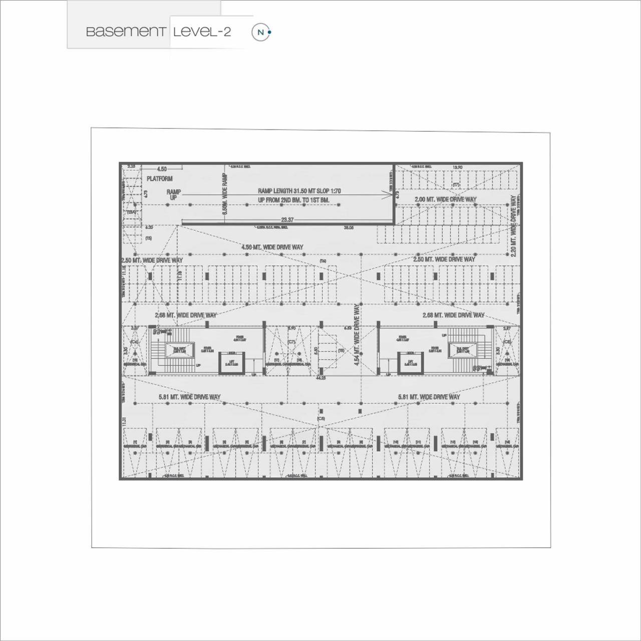 Layout of real estate project One World Capital located at Bodakdev, Ahmedabad, Gujarat