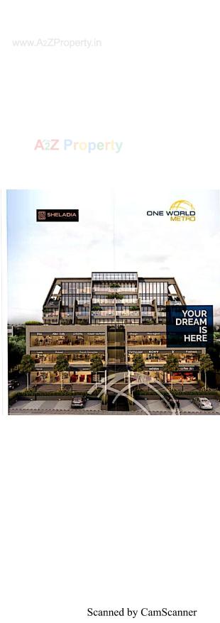 Elevation of real estate project One World Metro located at Thaltej, Ahmedabad, Gujarat