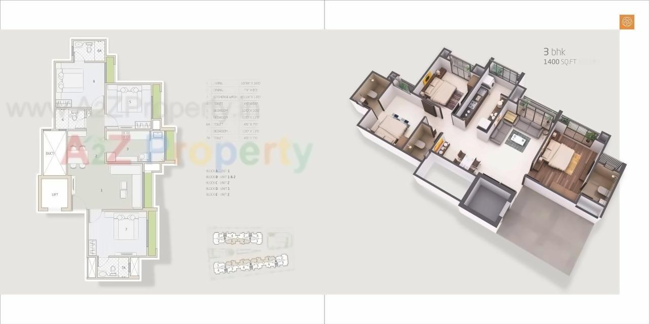 Layout of real estate project Orchid Divine located at Ahmedabad, Ahmedabad, Gujarat