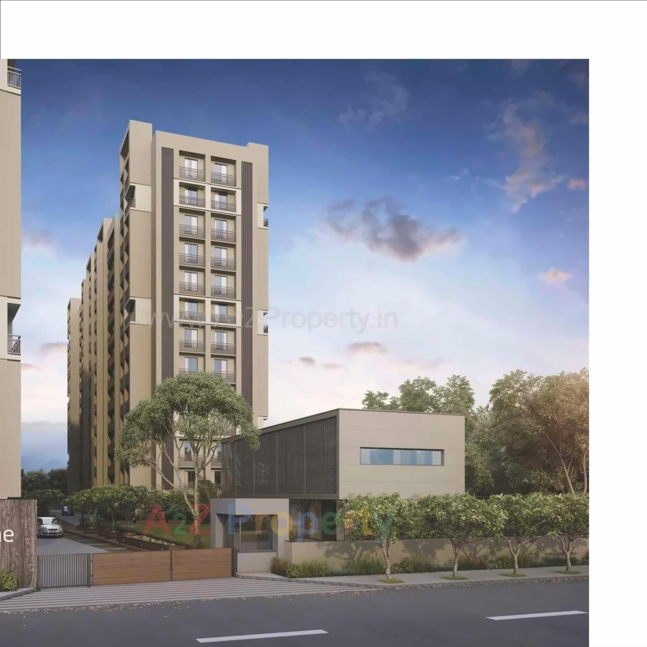 3D Elevation of real estate project Orchid Divine located at Ahmedabad, Ahmedabad, Gujarat