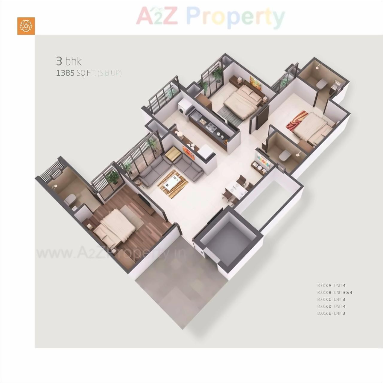 Layout of real estate project Orchid Divine located at Ahmedabad, Ahmedabad, Gujarat