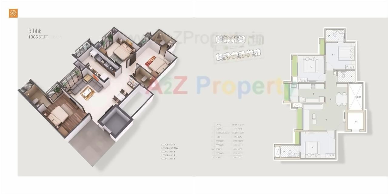 Layout of real estate project Orchid Divine located at Ahmedabad, Ahmedabad, Gujarat