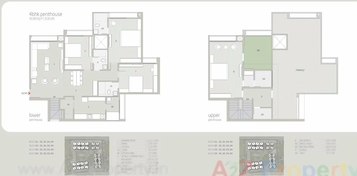 Layout of real estate project Orchid Heaven located at City, Ahmedabad, Gujarat