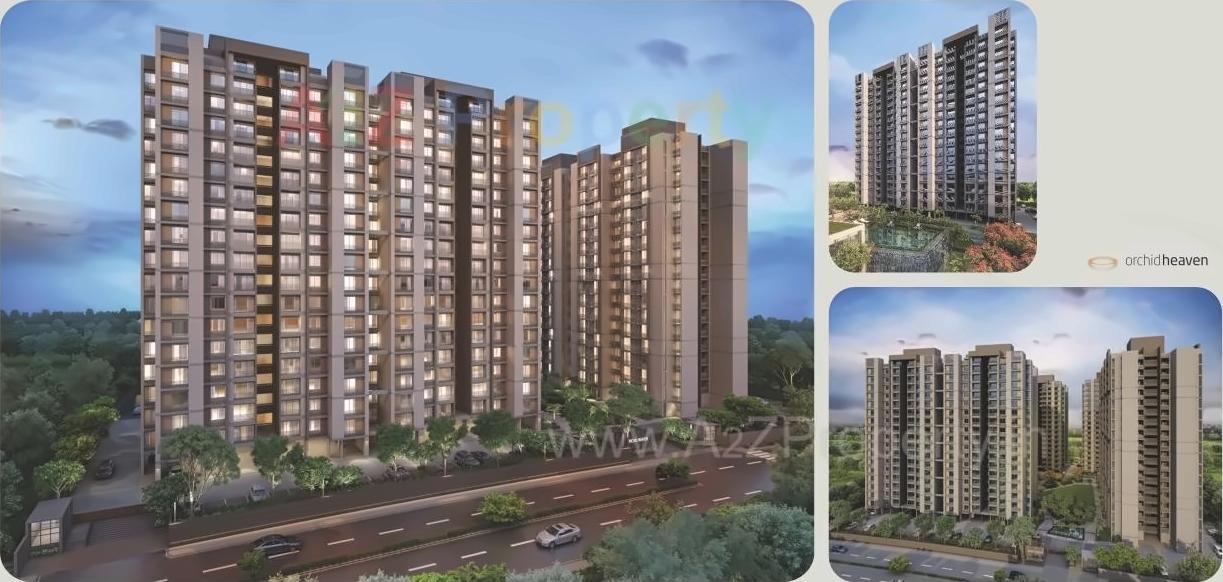 3D Elevation of real estate project Orchid Heaven located at City, Ahmedabad, Gujarat