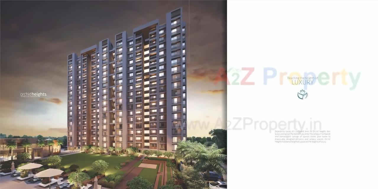 3D Elevation of real estate project Orchid Heights located at City, Ahmedabad, Gujarat