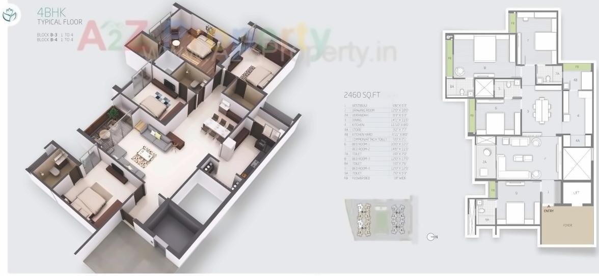 Layout of real estate project Orchid Heights located at City, Ahmedabad, Gujarat