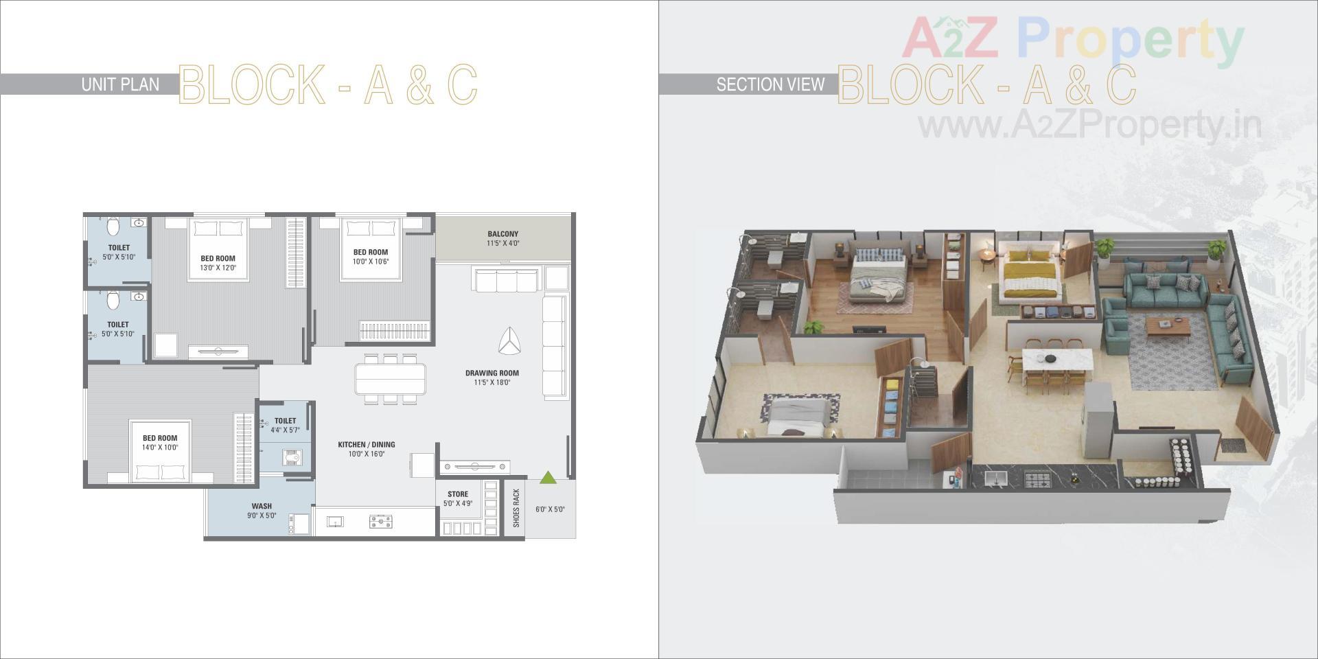 Layout of real estate project Orchid Paradise located at Naroda, Ahmedabad, Gujarat