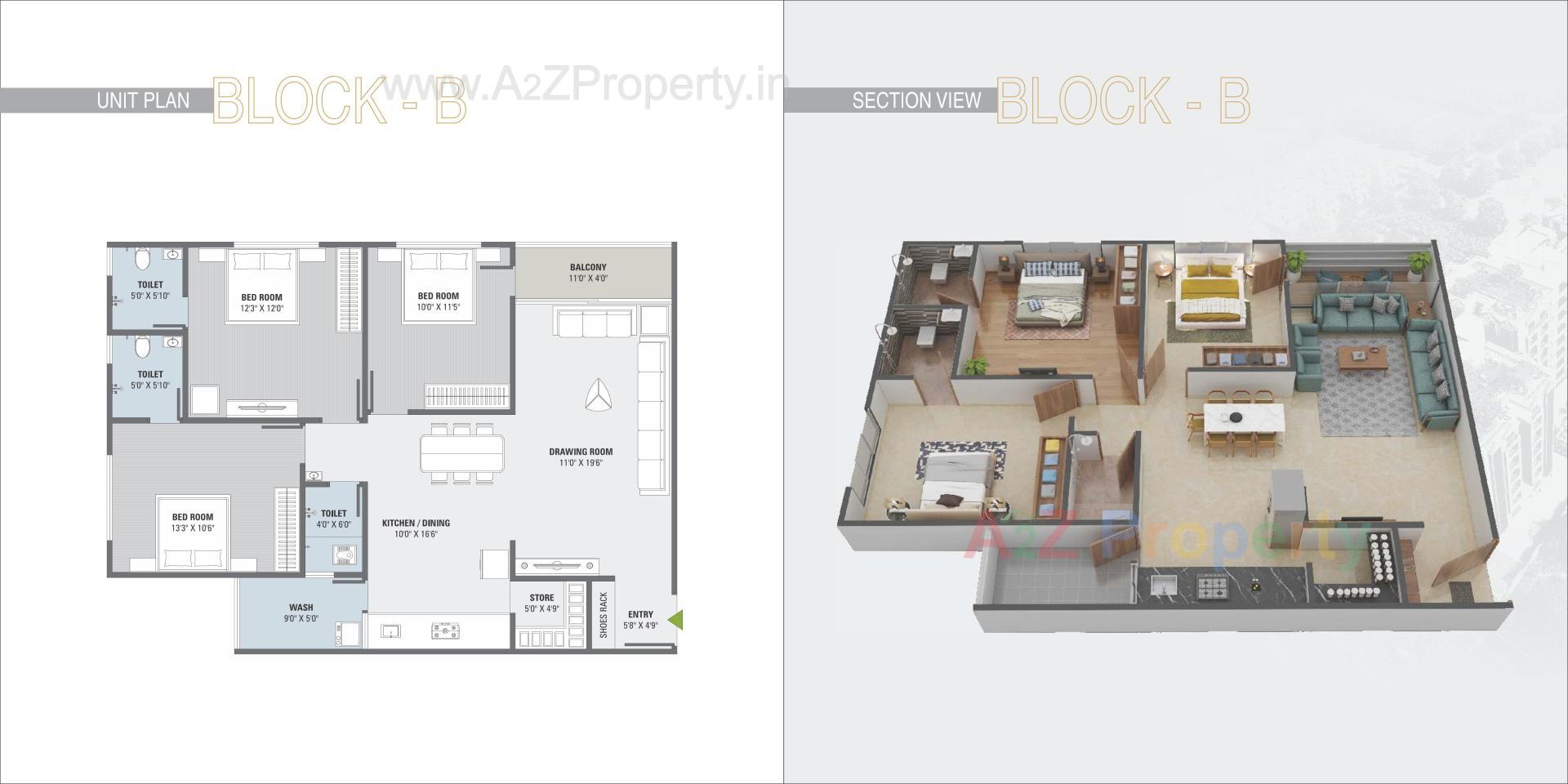 Layout of real estate project Orchid Paradise located at Naroda, Ahmedabad, Gujarat