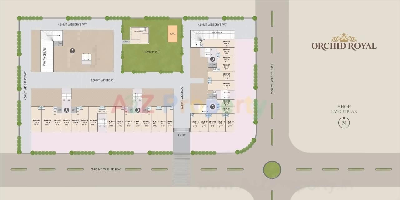 Layout of real estate project Orchid Royal located at Naroda, Ahmedabad, Gujarat