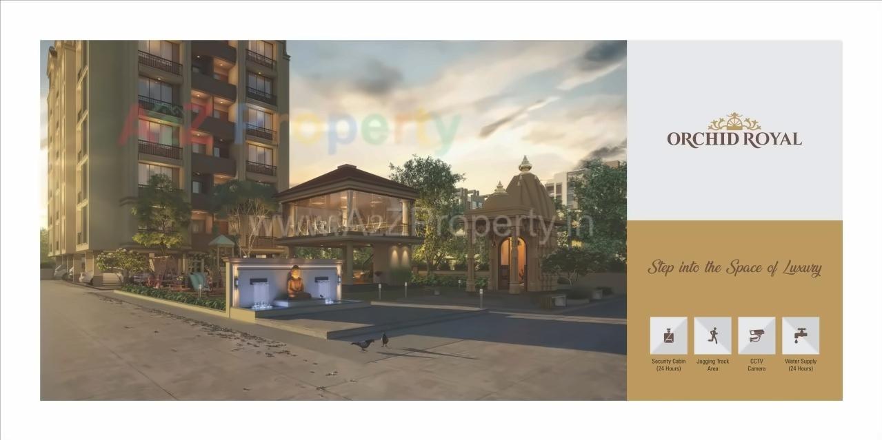 3D Elevation of real estate project Orchid Royal located at Naroda, Ahmedabad, Gujarat