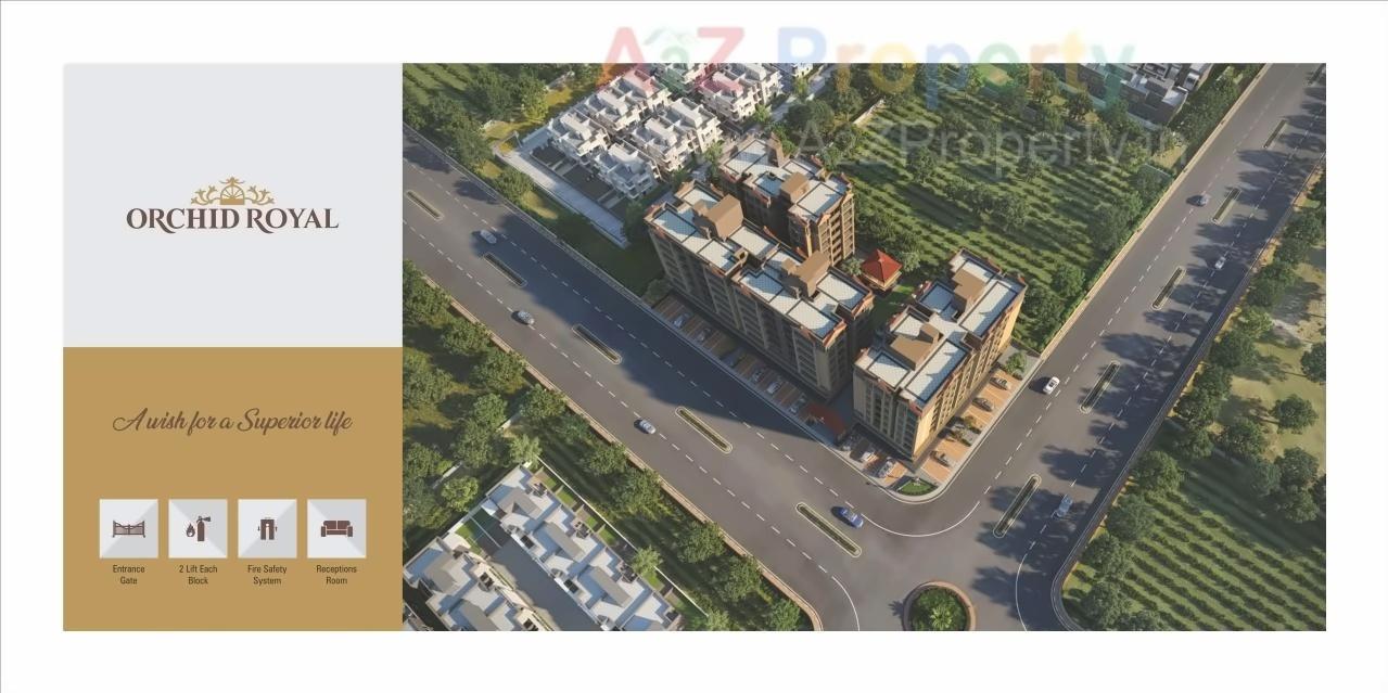 3D Elevation of real estate project Orchid Royal located at Naroda, Ahmedabad, Gujarat