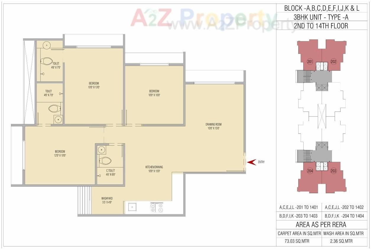 Layout of real estate project Orchid Sky located at Sarkhej, Ahmedabad, Gujarat