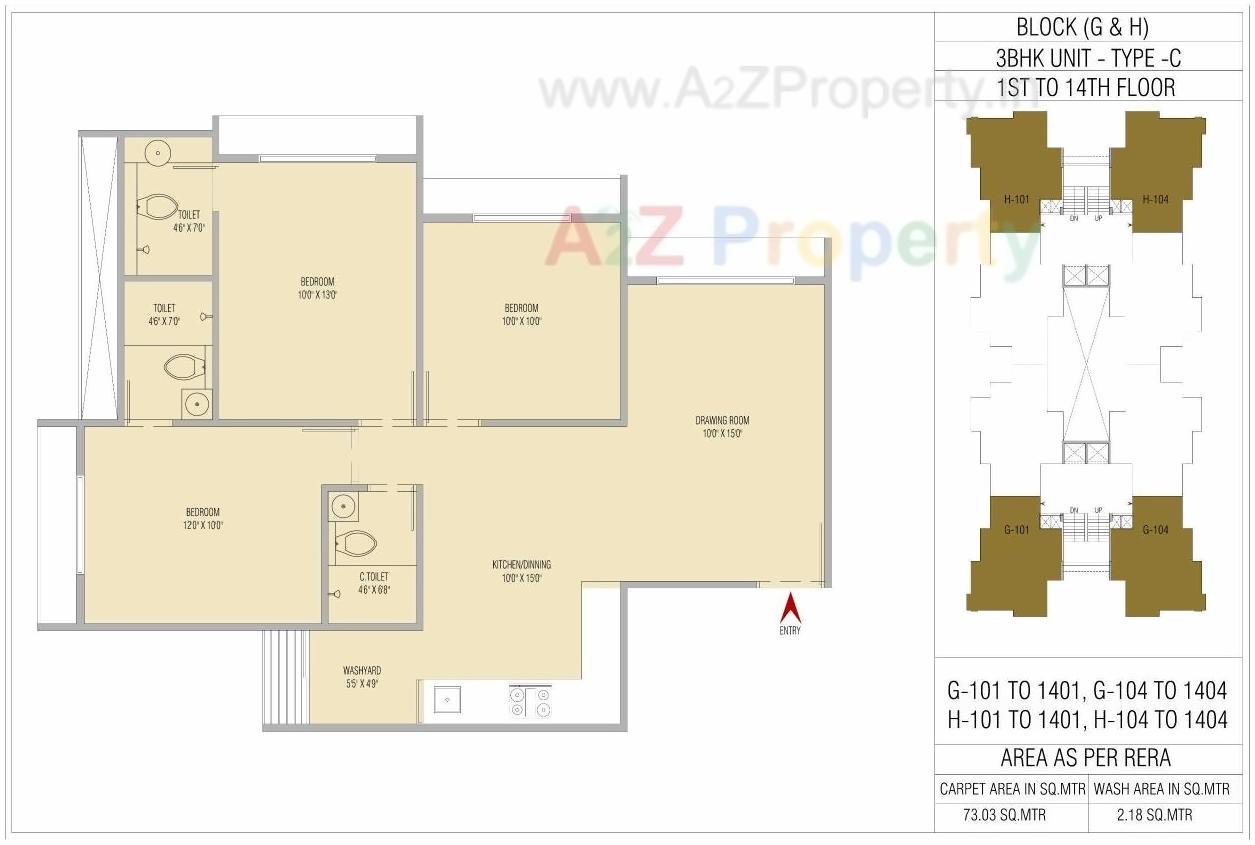 Layout of real estate project Orchid Sky located at Sarkhej, Ahmedabad, Gujarat