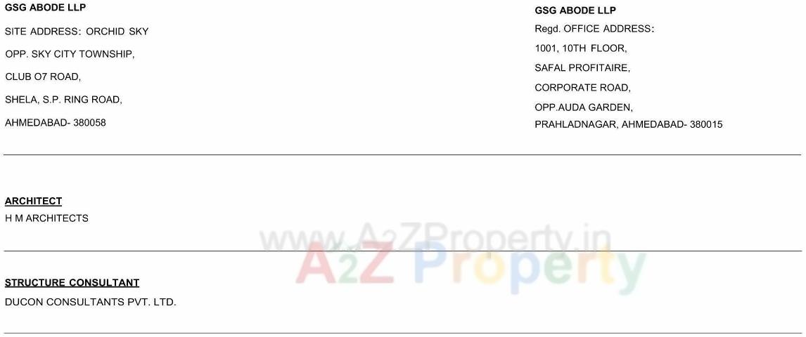  of real estate project Orchid Sky located at Sarkhej, Ahmedabad, Gujarat