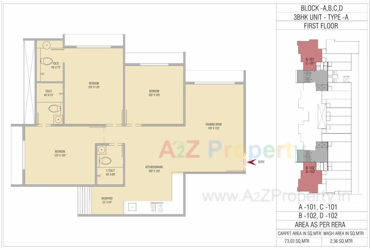 Layout of real estate project Orchid Sky located at Sarkhej, Ahmedabad, Gujarat