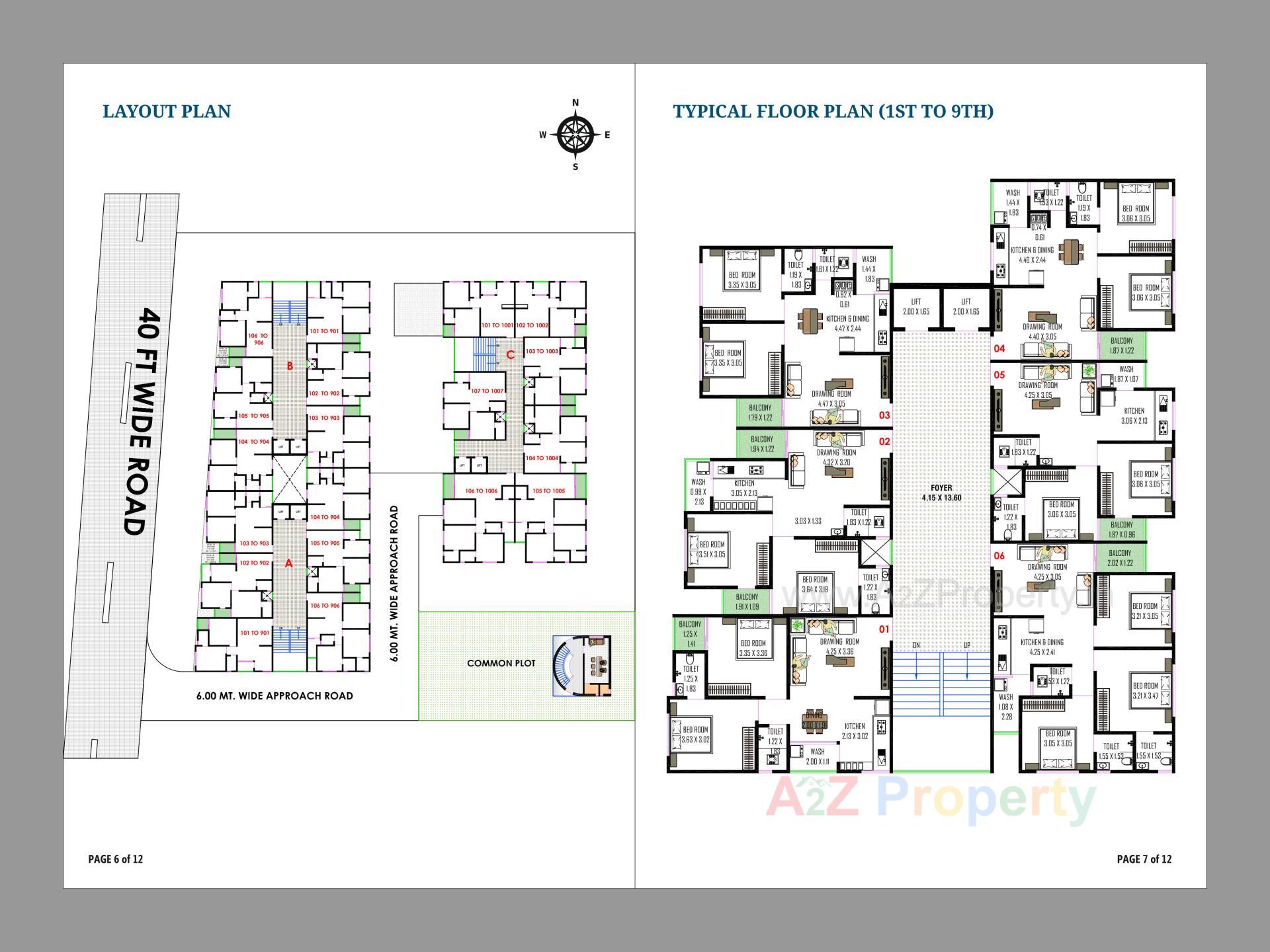 Layout of real estate project Orchid Sky located at Ahmedabad, Ahmedabad, Gujarat