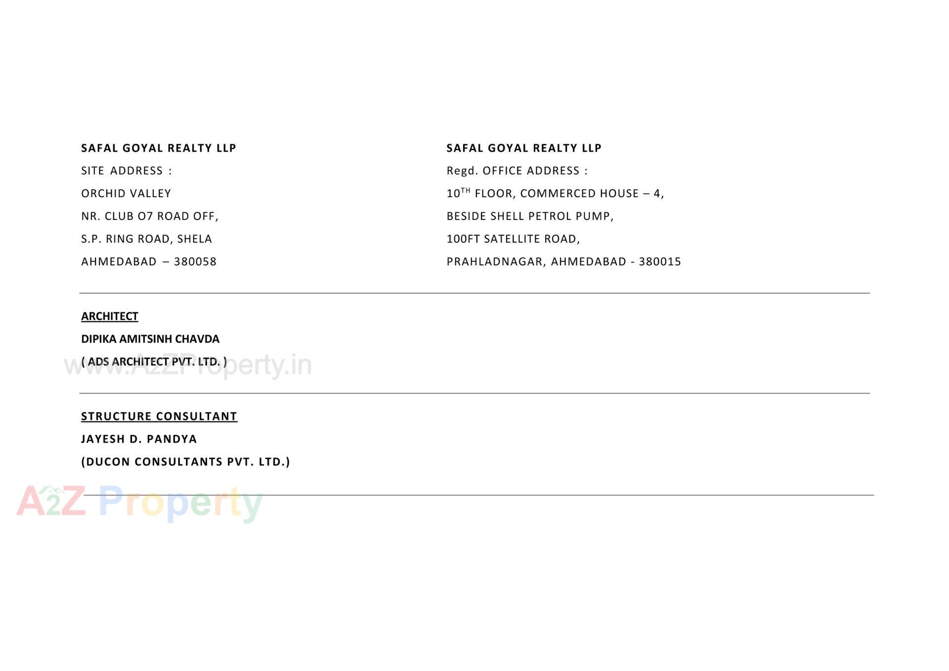  of real estate project Orchid Valley located at Shela, Ahmedabad, Gujarat