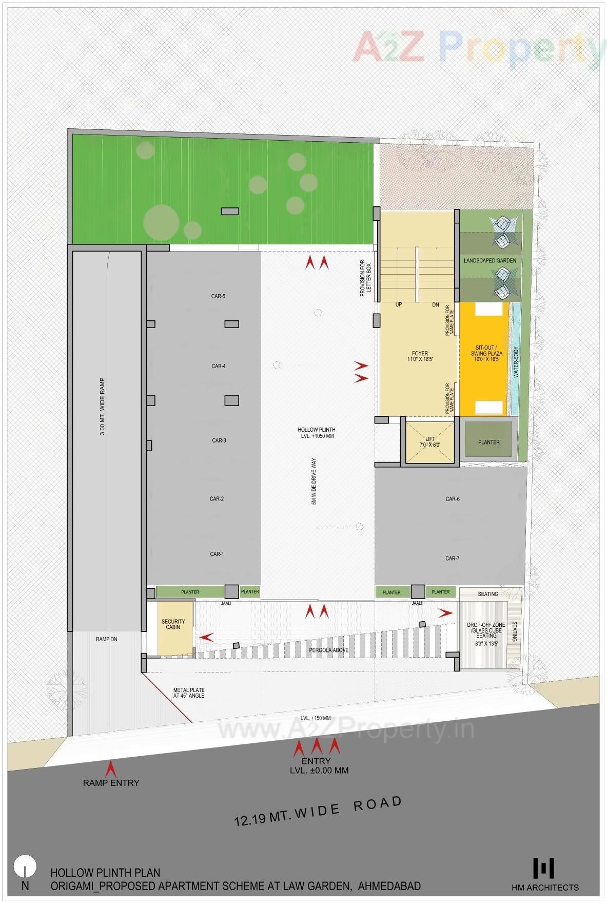 Layout of real estate project Origami located at Changispur, Ahmedabad, Gujarat