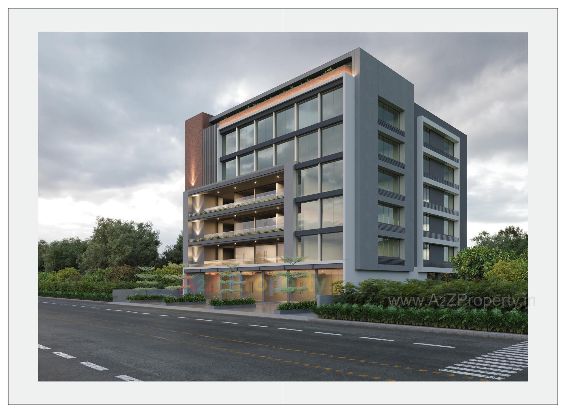 3D Elevation of real estate project Orinda Arcade located at Vastral, Ahmedabad, Gujarat